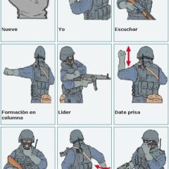 señales de mano señas militares tacticas