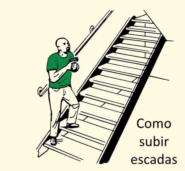 Como subir unas escaleras