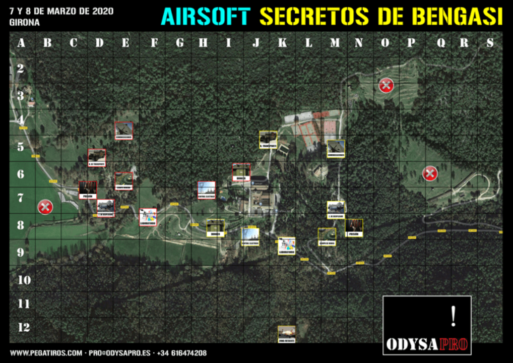 Mapa de juego Airsoft