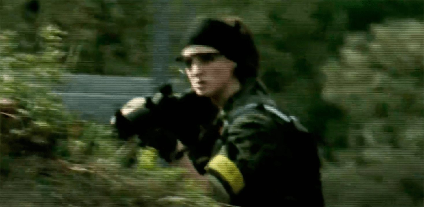 Participante en un evento de Airsoft ODYSA