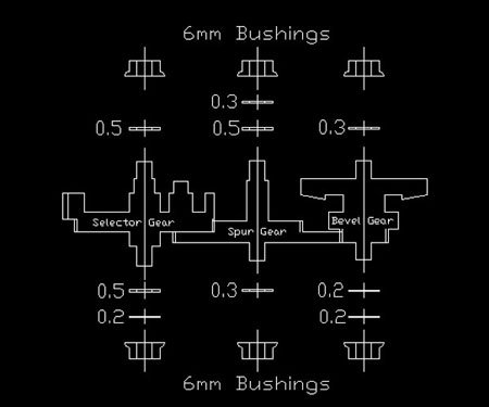 Shims equilibrado de engranajes